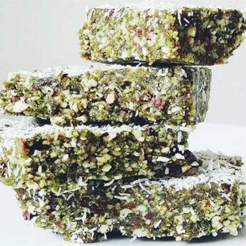 Matcha Cacao Energy Bars - Organika Health Products