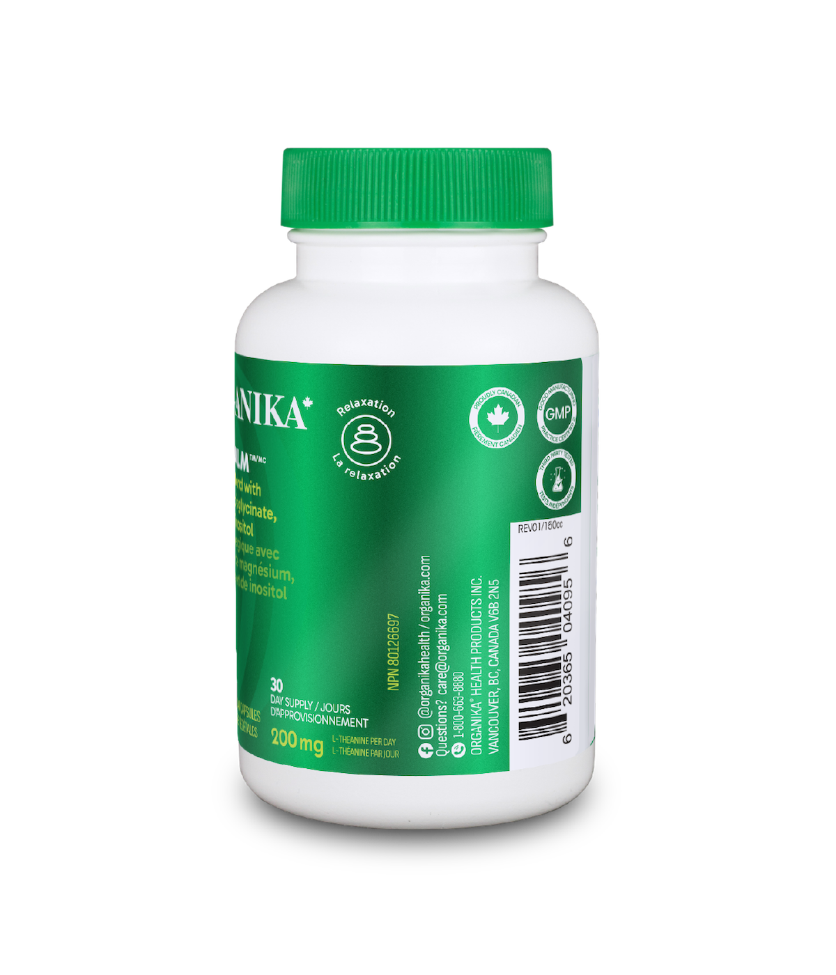Mind Calm Capsules with Magnesium Bisglycinate & L-Theanine