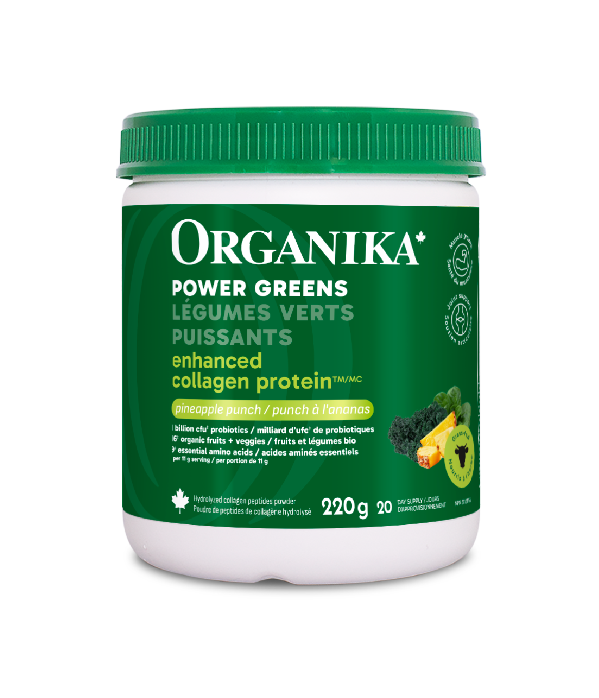 Enhanced Collagen Protein Power Greens with Probiotics