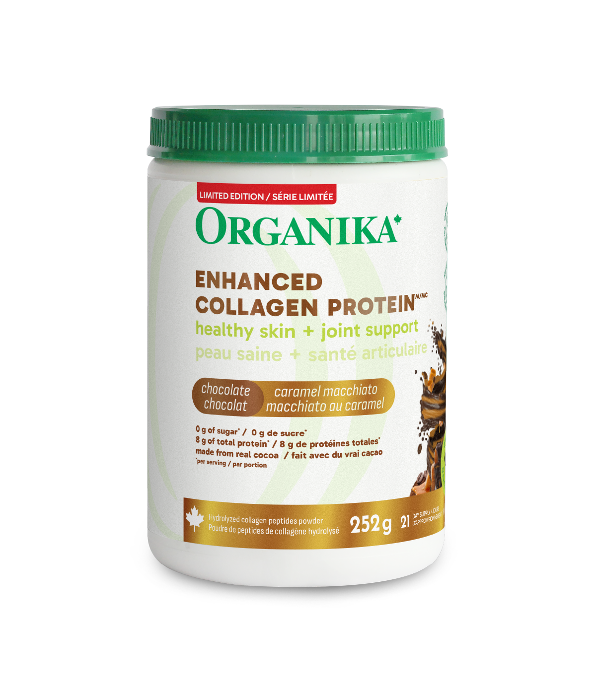 Dark Chocolate Caramel Macchiato Enhanced Collagen Protein