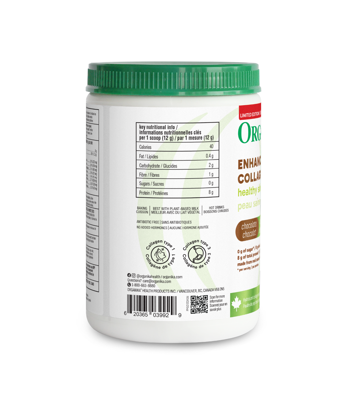 Dark Chocolate Chip Mint Enhanced Collagen Protein