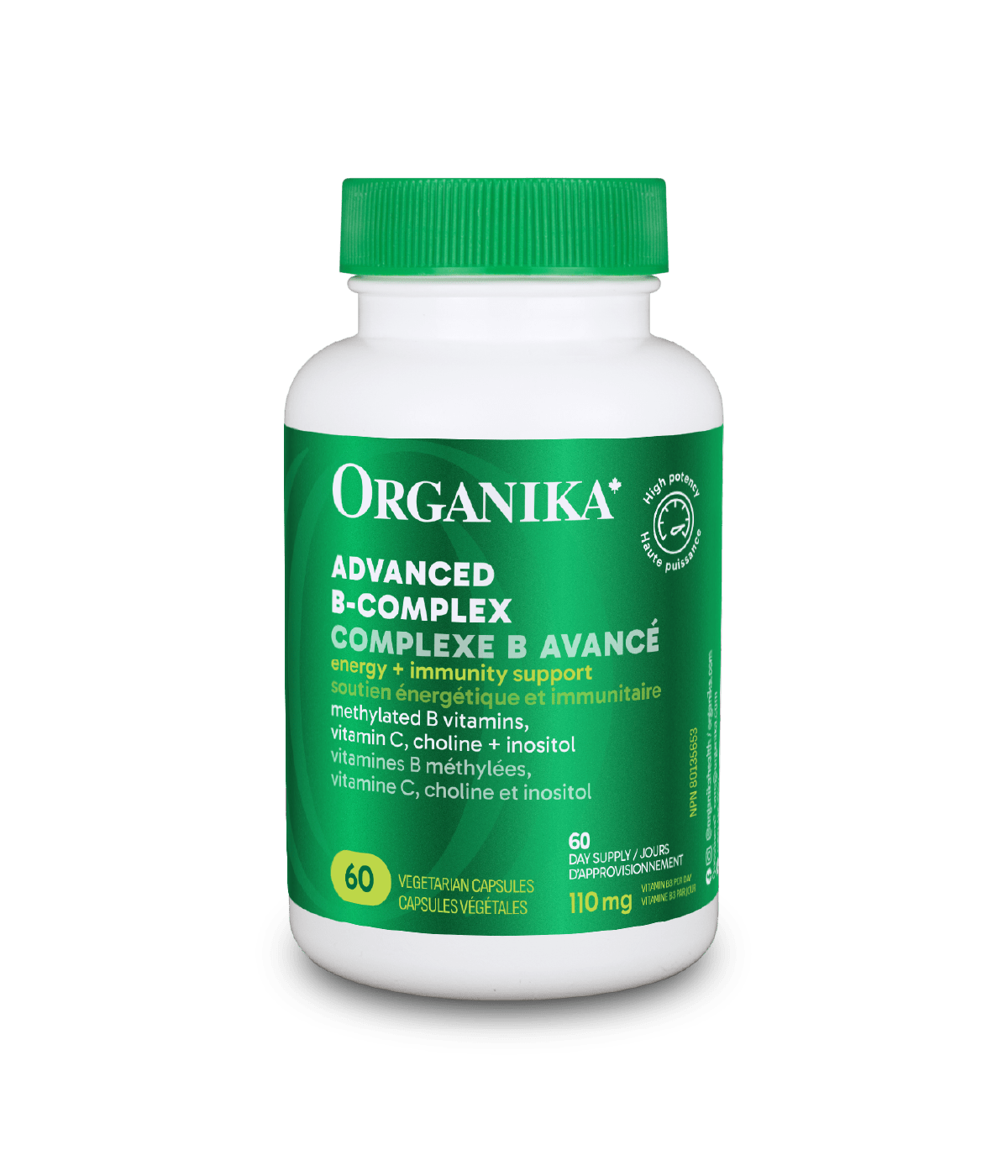 Advanced B - Complex - 60 vcaps - Organika Health Products