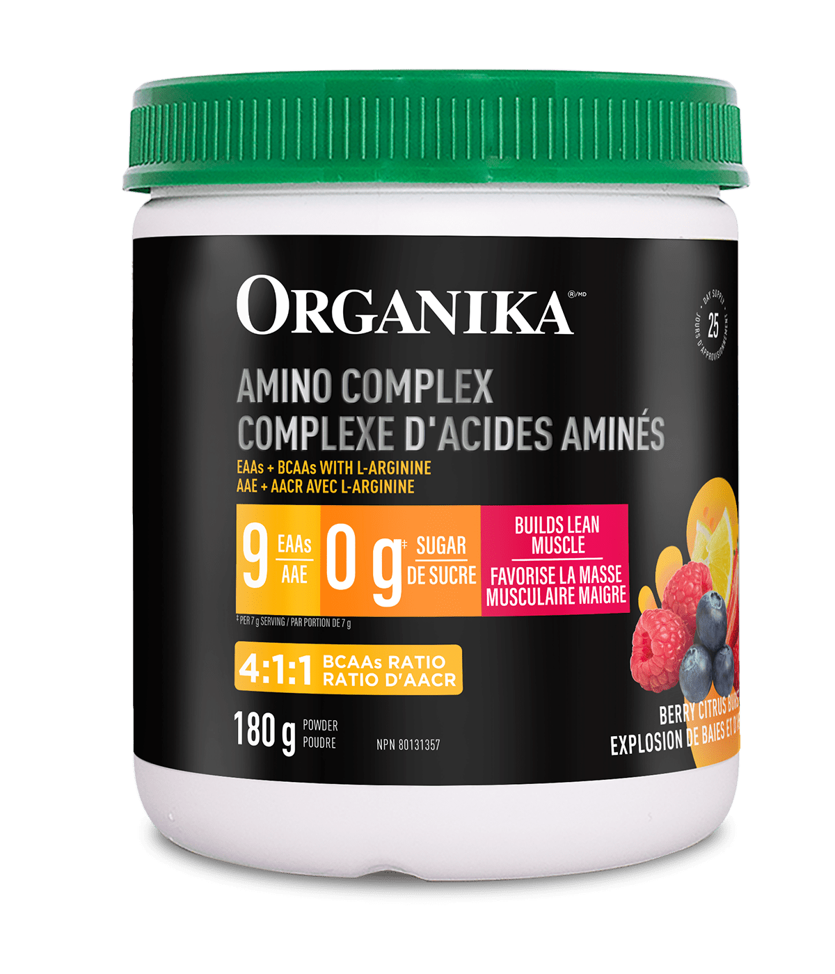 Amino Complex - Berry Citrus Burst - Organika Health Products