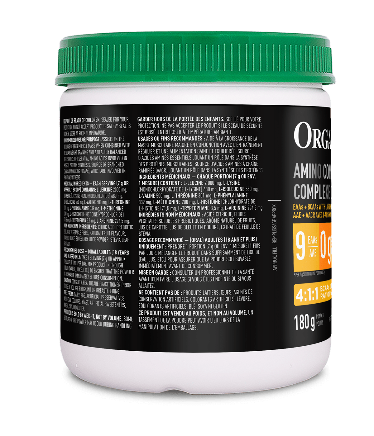 Amino Complex - Berry Citrus Burst - Organika Health Products
