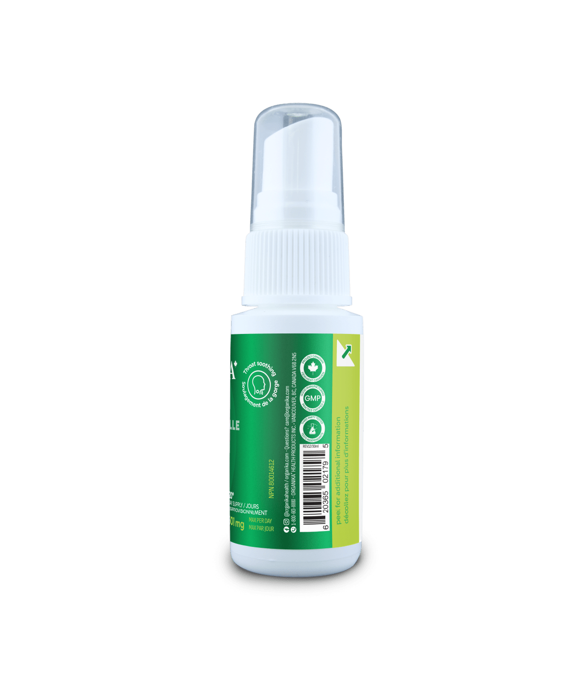 Bee Propolis Throat Spray - 30ml - Organika Health Products