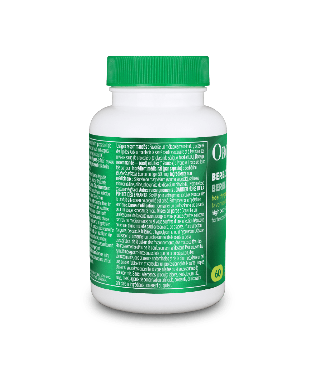 Berberine - 60 Vcaps - Organika Health Products
