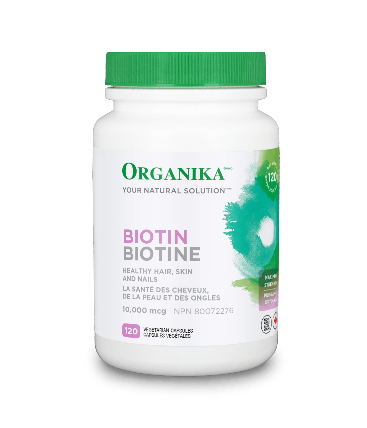 Biotin - 120 Vcaps - Organika Health Products