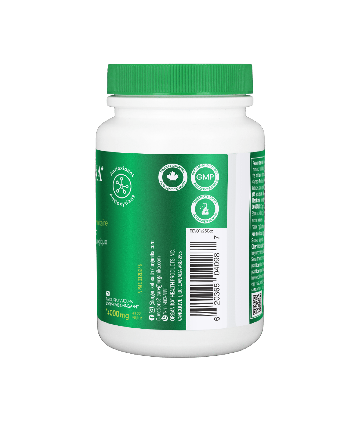 Cordyceps Organic Mushroom Extract - 500 mg/120 vcap - Organika Health Products