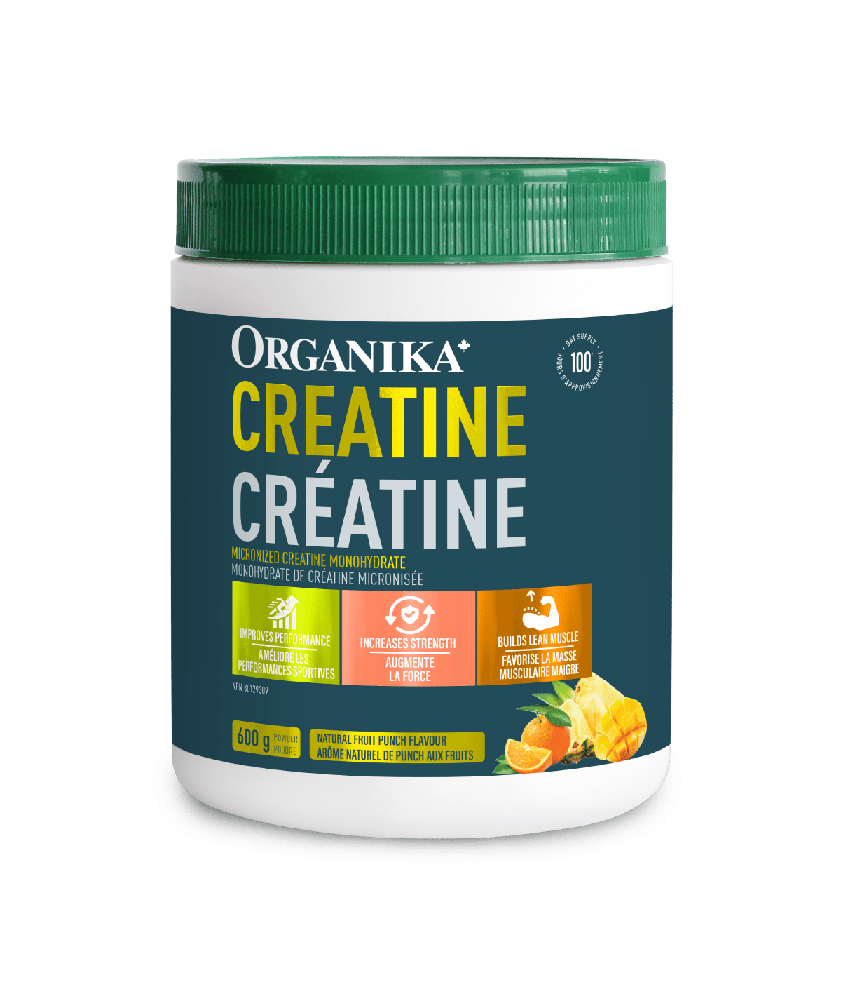 Creatine Powder - Fruit Punch - Fruit Punch - Organika Health Products