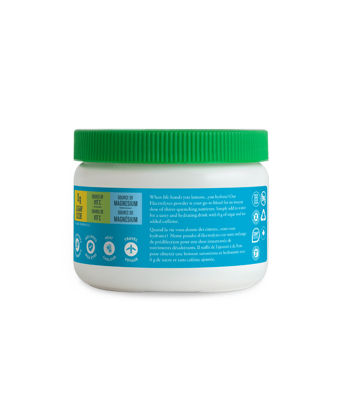 Electrolytes 60 Servings - Classic Lemonade - Classic Lemonade - Organika Health Products