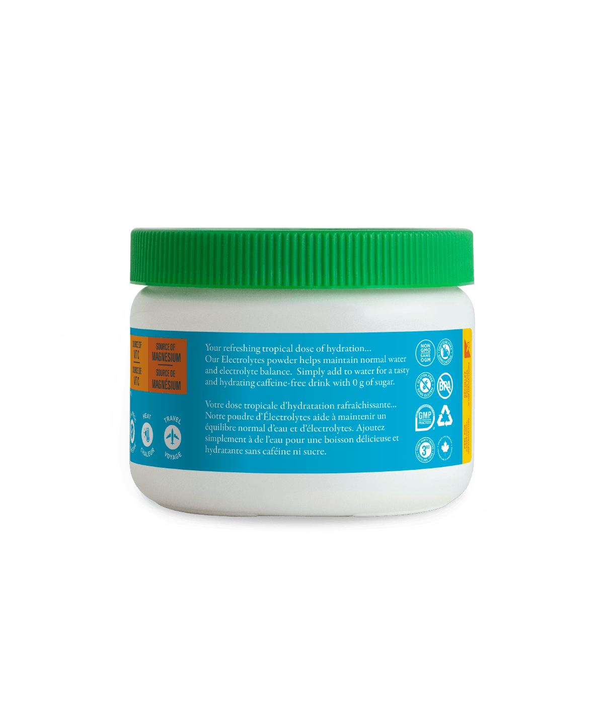 Electrolytes 60 Servings - Pineapple Passion - Pineapple Passion - Organika Health Products