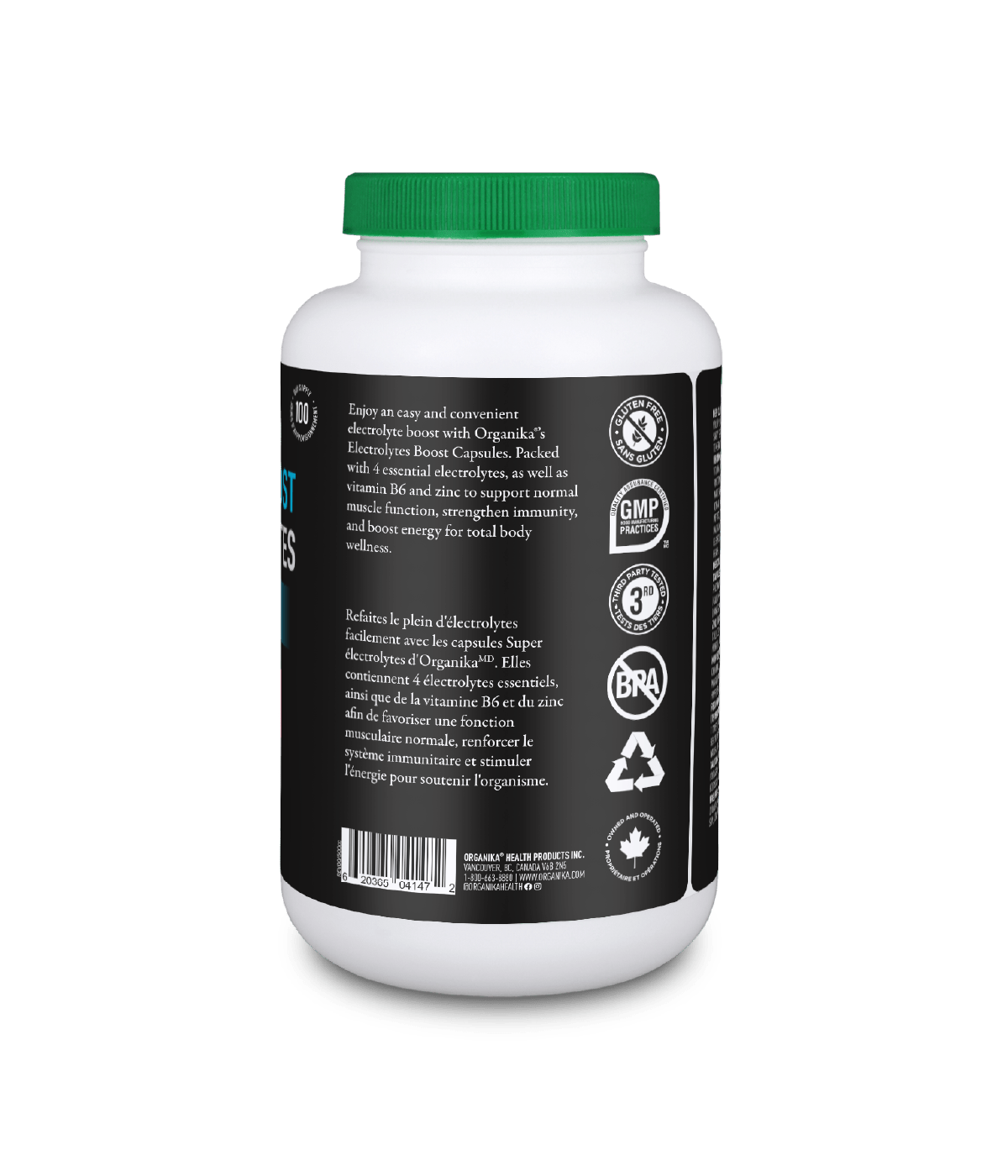 Electrolytes Boost - 200 Vcaps - Organika Health Products