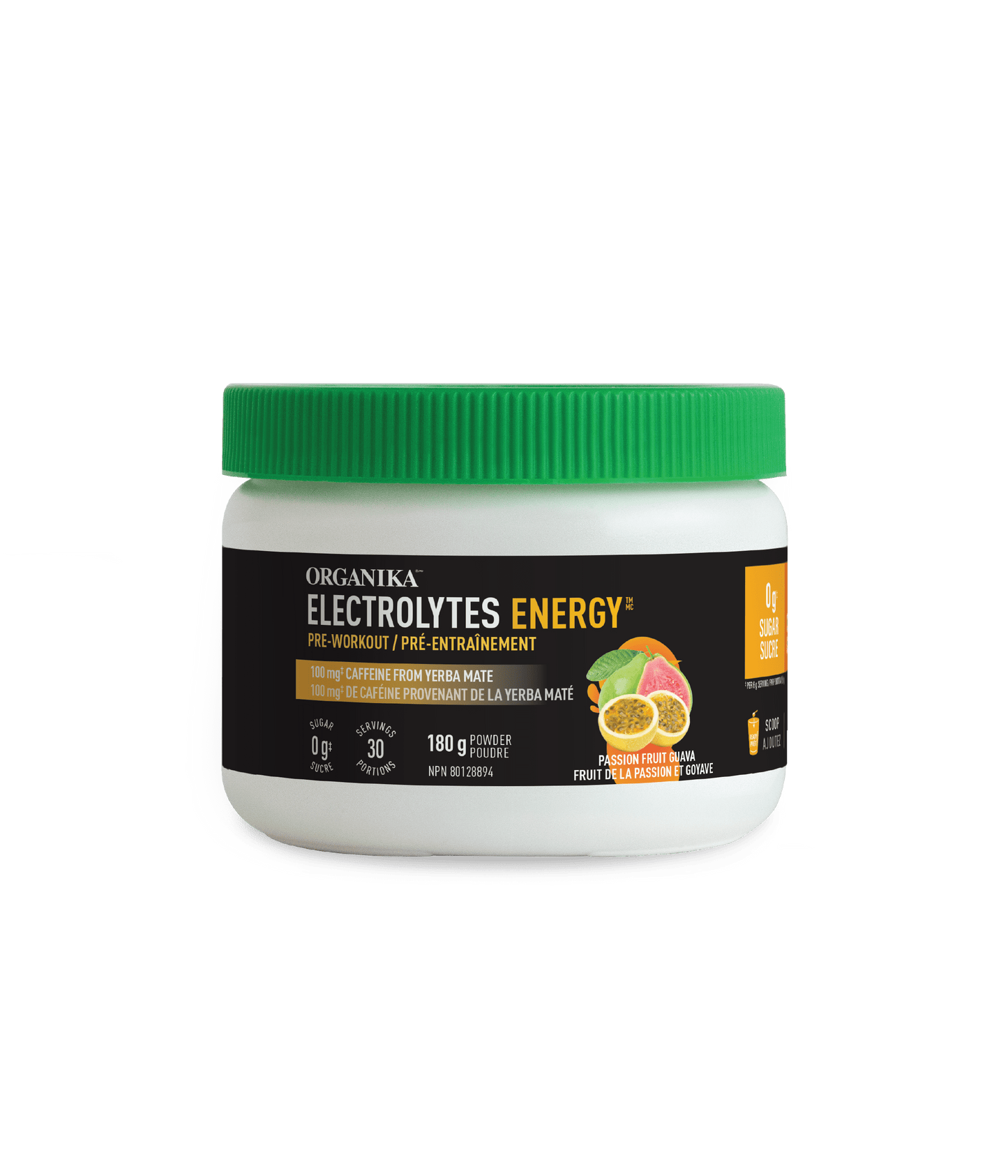 Electrolytes Energy - 180 g/30 servings - Organika Health Products