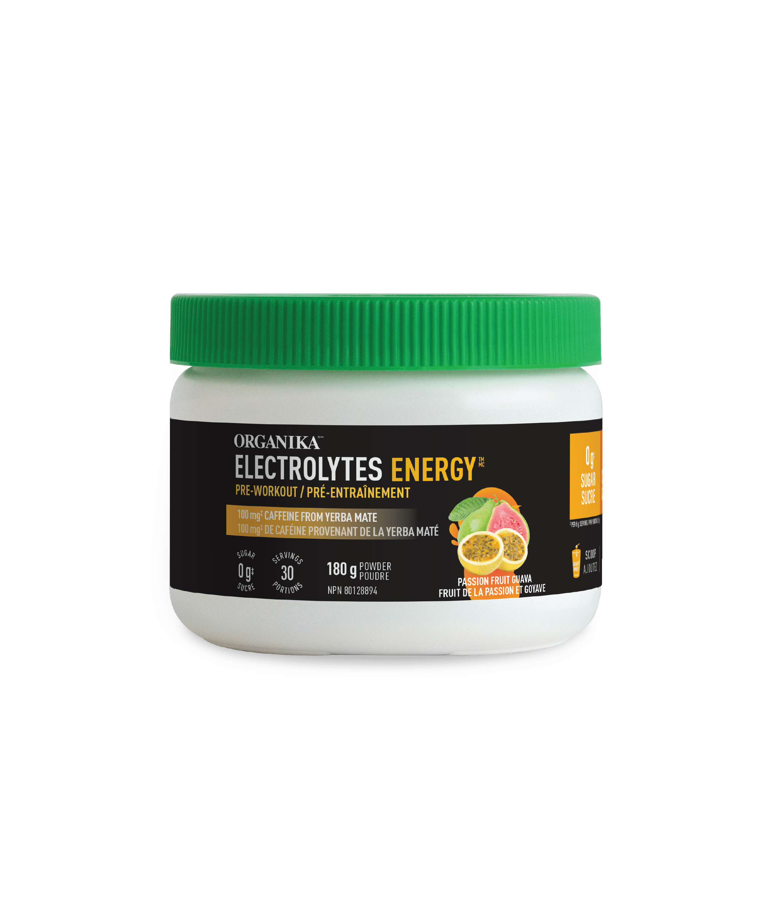 Electrolytes Energy - 180 g/30 servings - Organika Health Products