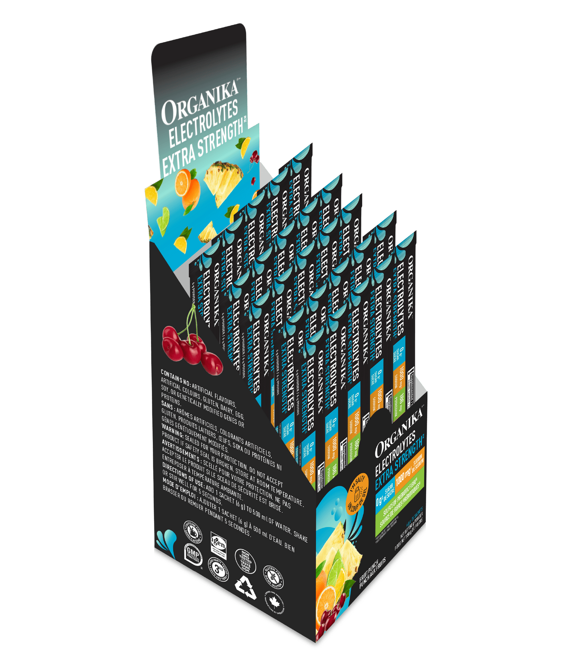 Electrolytes Extra Strength - Fruit Punch - Organika Health Products