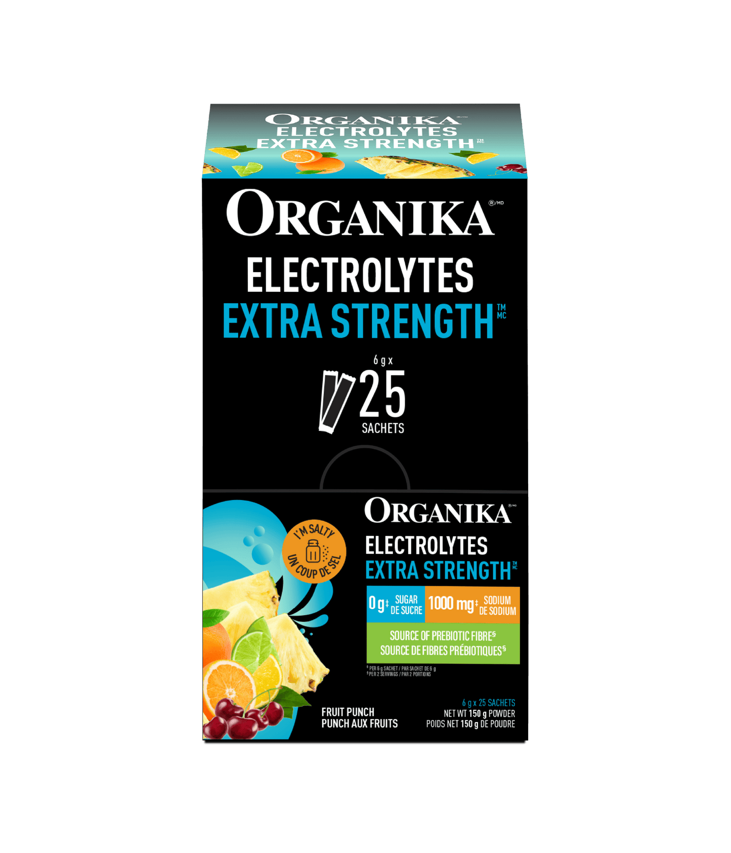 Electrolytes Extra Strength - Fruit Punch - Organika Health Products