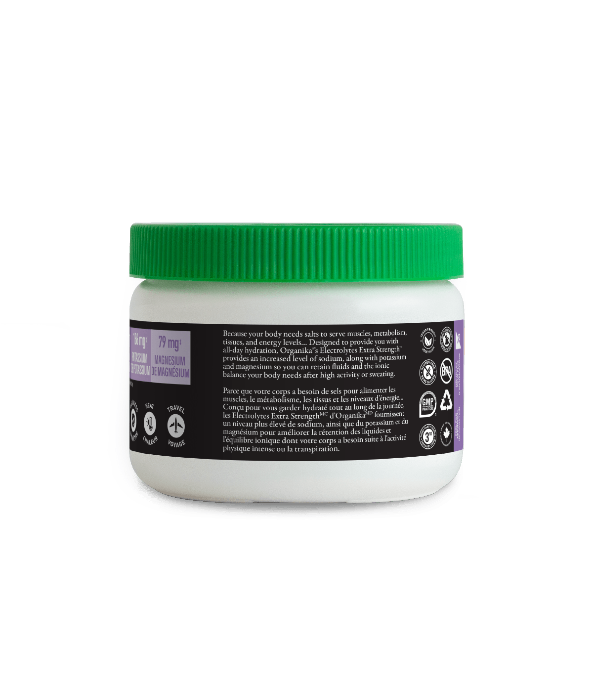 Electrolytes Extra Strength - Unflavoured - Unflavoured - Organika Health Products