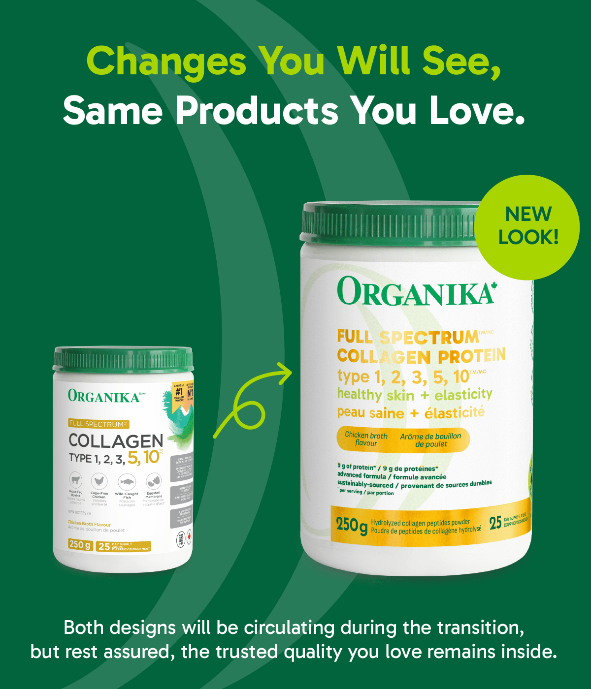 Full Spectrum Collagen 1, 2, 3, 5, 10 - Light Chicken Broth - Organika Health Products