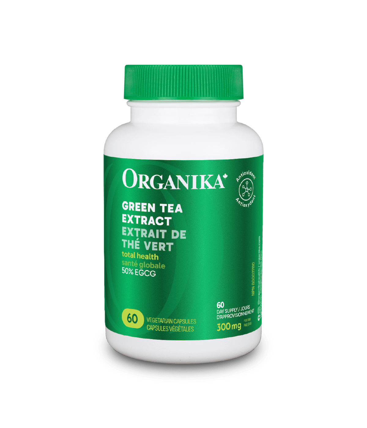 Green Tea Extract - 60 Vcaps - Organika Health Products