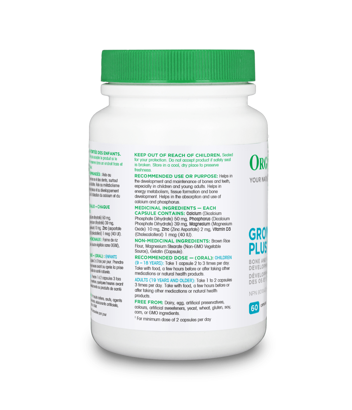 Grow Plus - 60 capsules - Organika Health Products