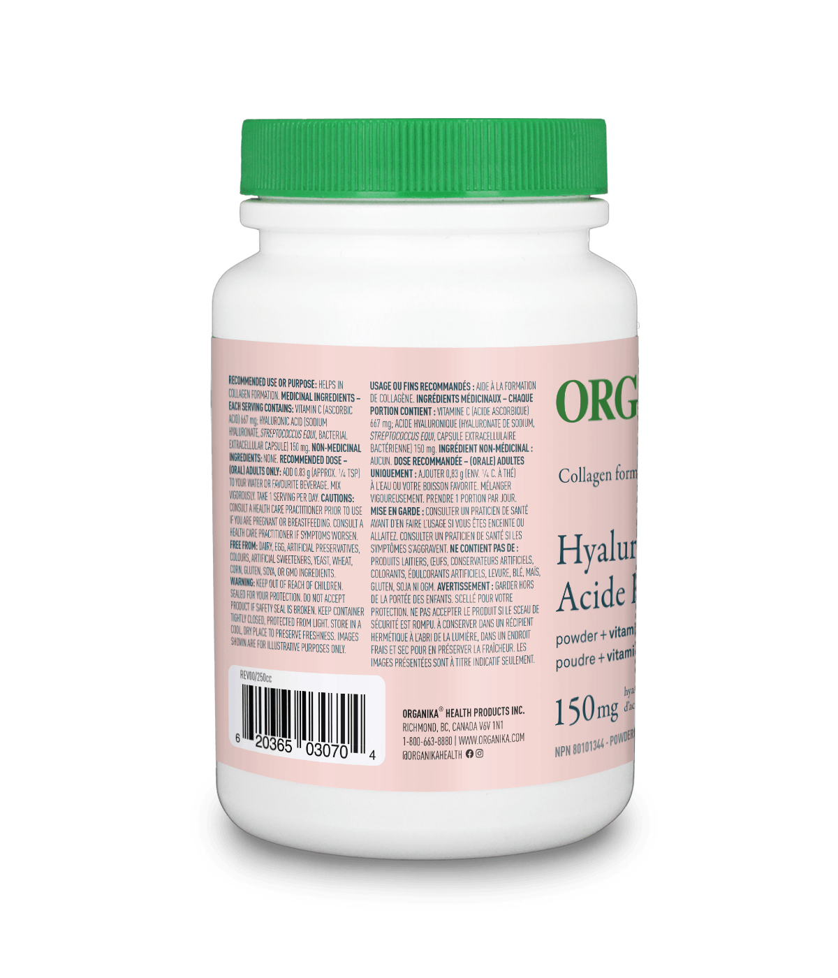 Hyaluronic Acid Powder - Organika Health Products