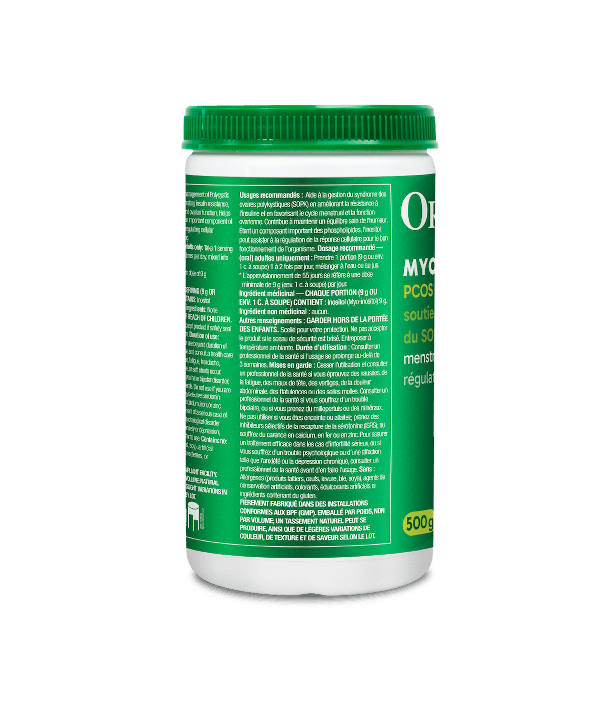Inositol (Myo - Inositol) - 90 Vcaps - Organika Health Products