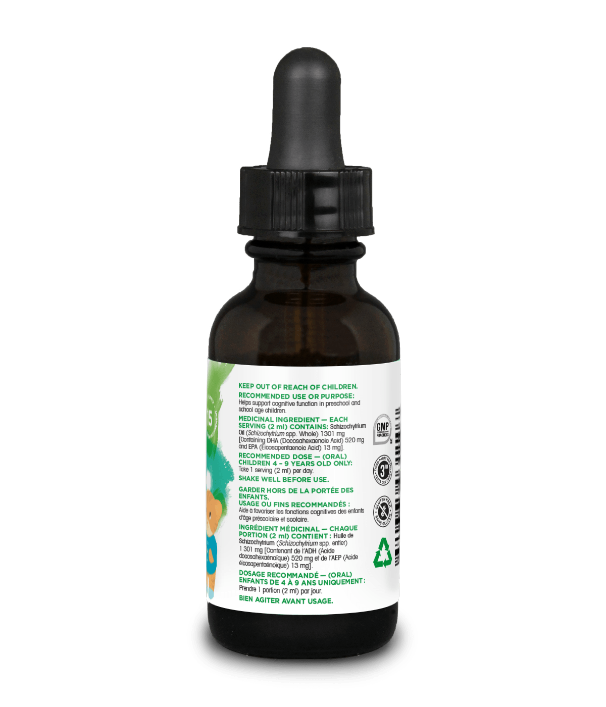 Kids Liquid Plant-Based Omega-3 - 30 ml - Organika Health Products