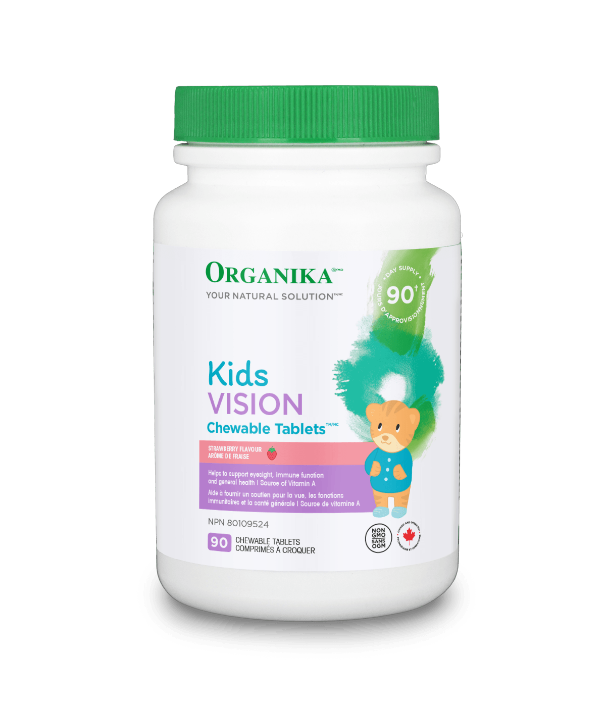 Kids Vision Chewable Tablets - 90 tablets - Organika Health Products