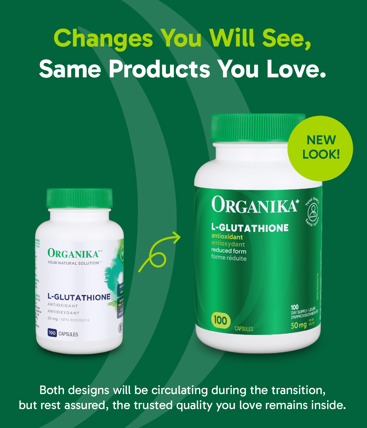 L - Glutathione - 100 caps - Organika Health Products