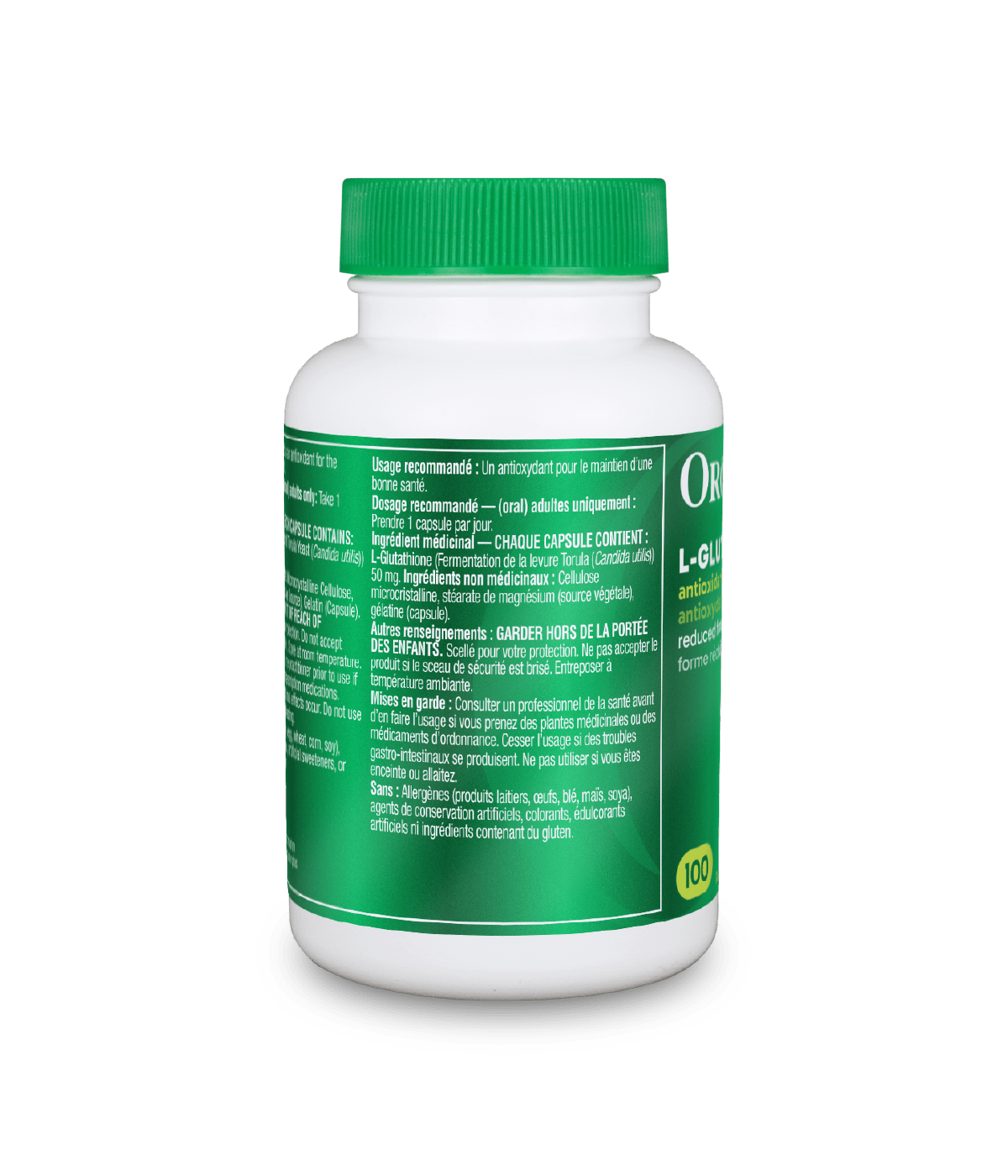 L - Glutathione - 50 caps - Organika Health Products