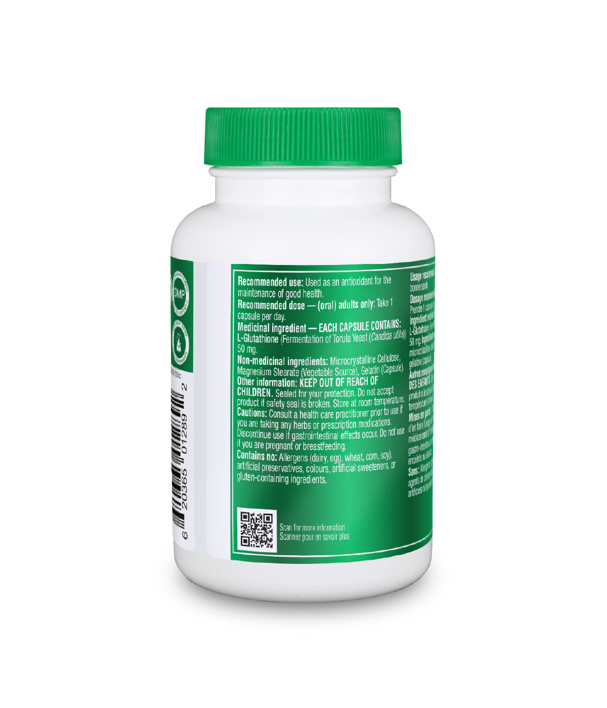 L - Glutathione - 50 caps - Organika Health Products