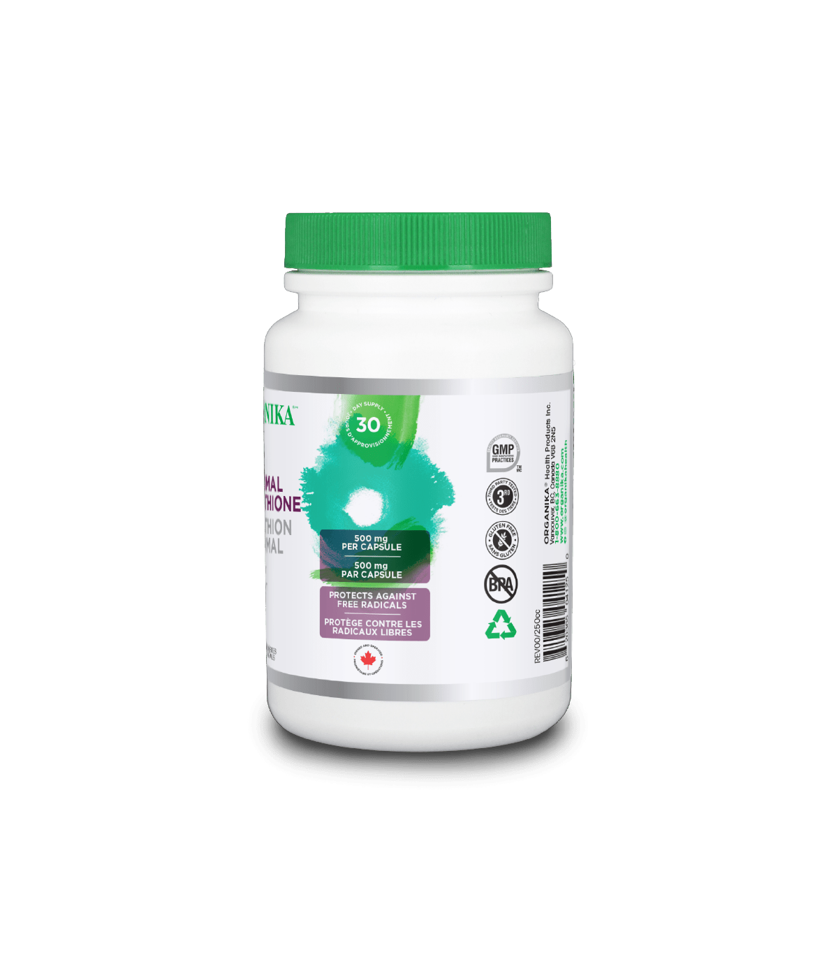 Liposomal Glutathione - 500 mg / 30 capsules - Organika Health Products