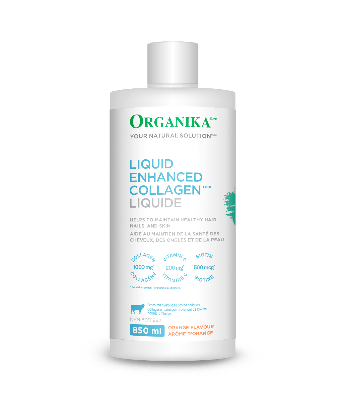 Liquid Enhanced Collagen - Orange - Organika Health Products