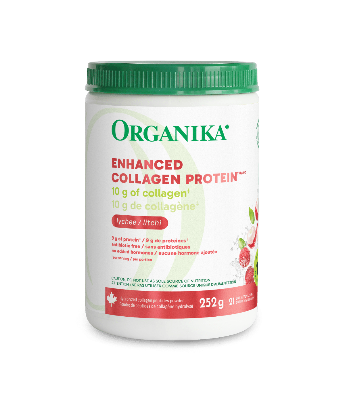 Lychee Enhanced Collagen Protein - Lychee - Organika Health Products