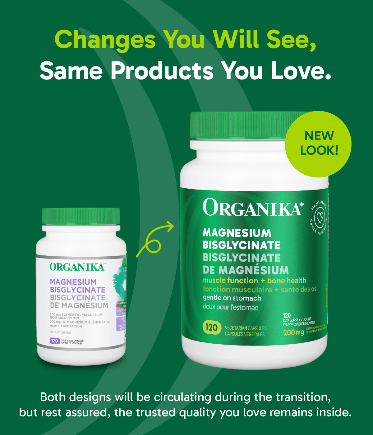 Magnesium Bisglycinate - 120 Vcaps - Organika Health Products