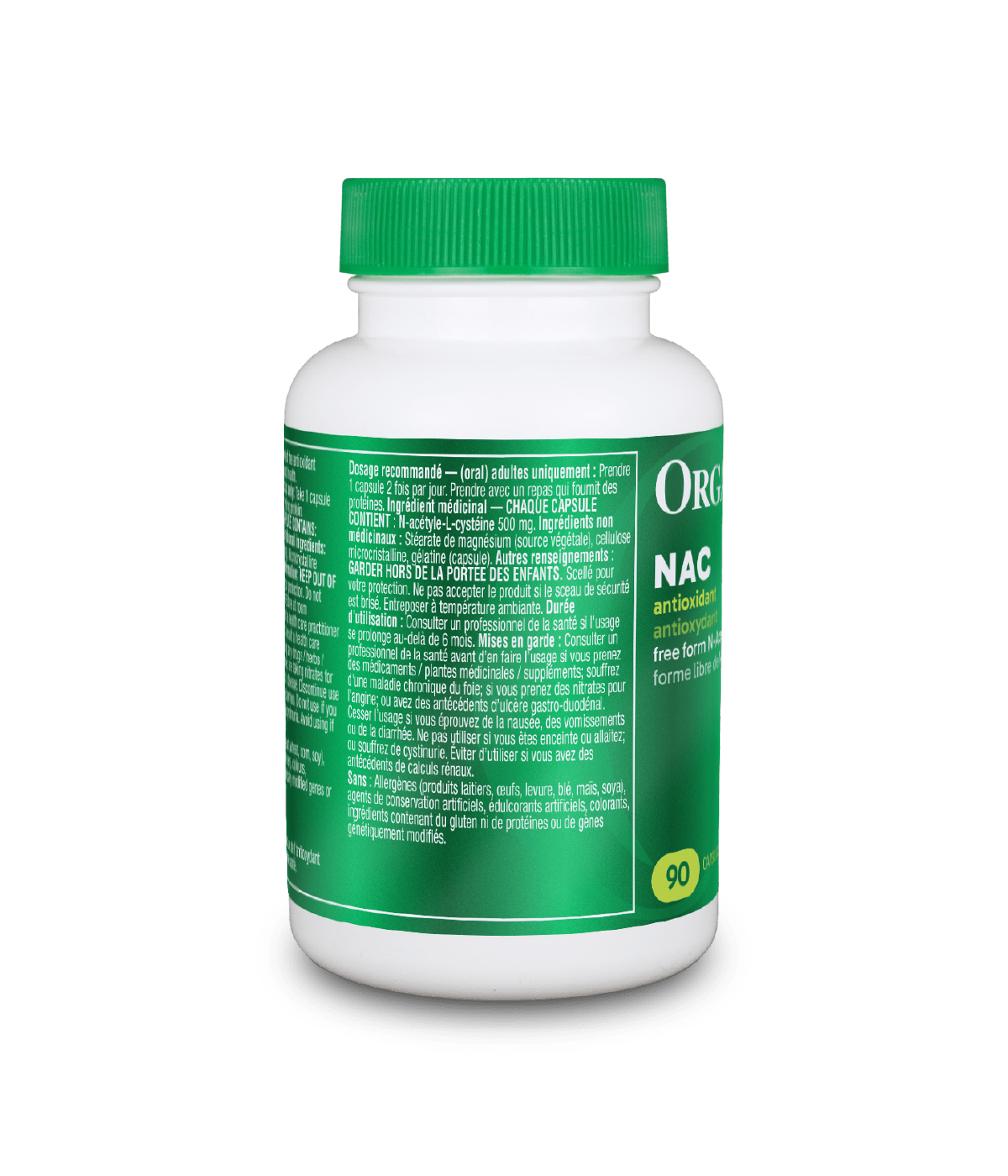 NAC (N - Acetyl - L - Cysteine) - 90 caps - Organika Health Products