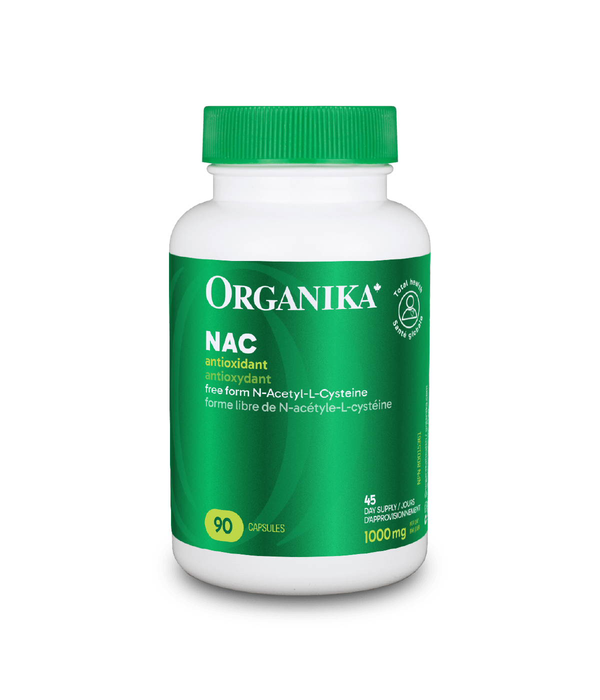 NAC (N - Acetyl - L - Cysteine) - 90 caps - Organika Health Products