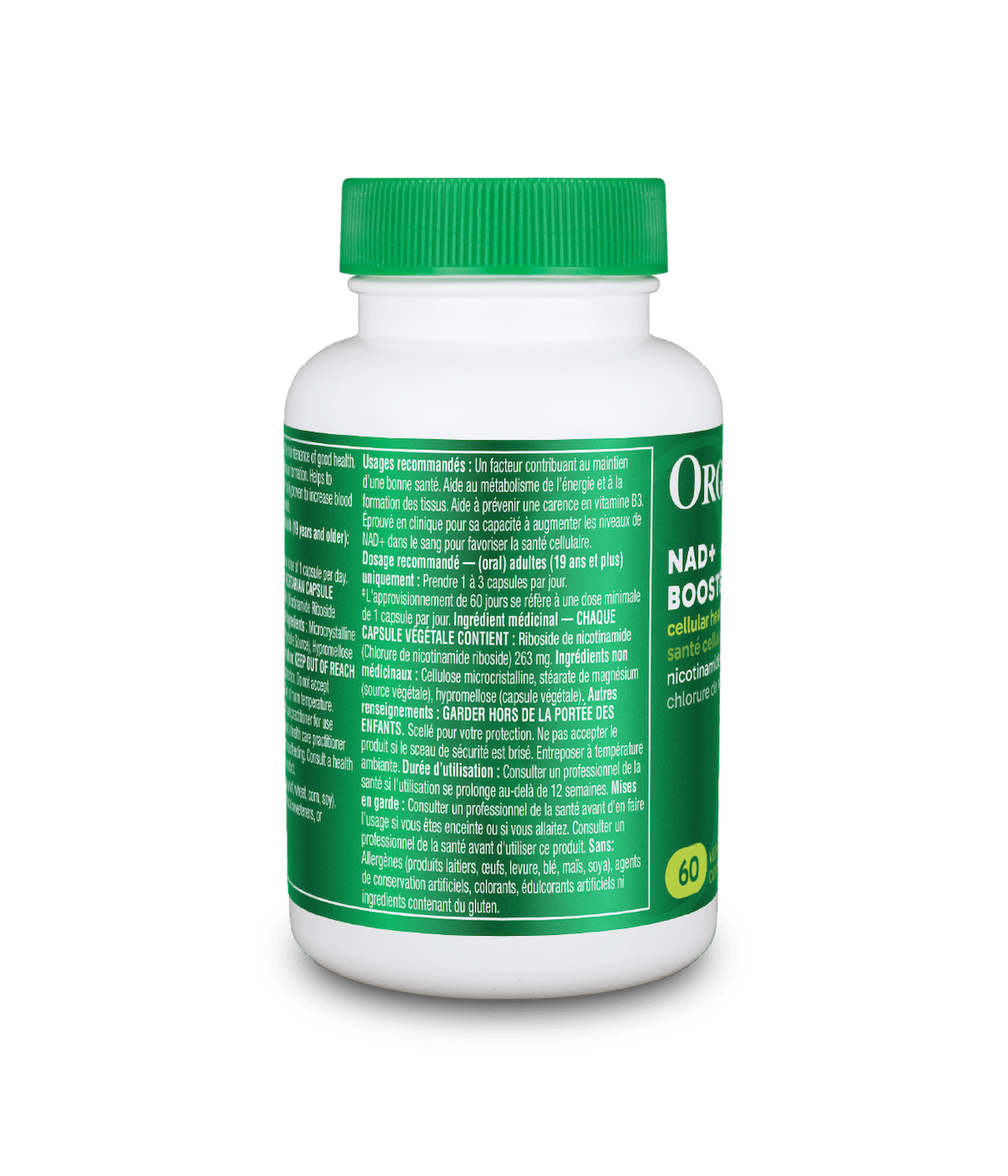 NAD+ Booster - 60 Vcaps - Organika Health Products