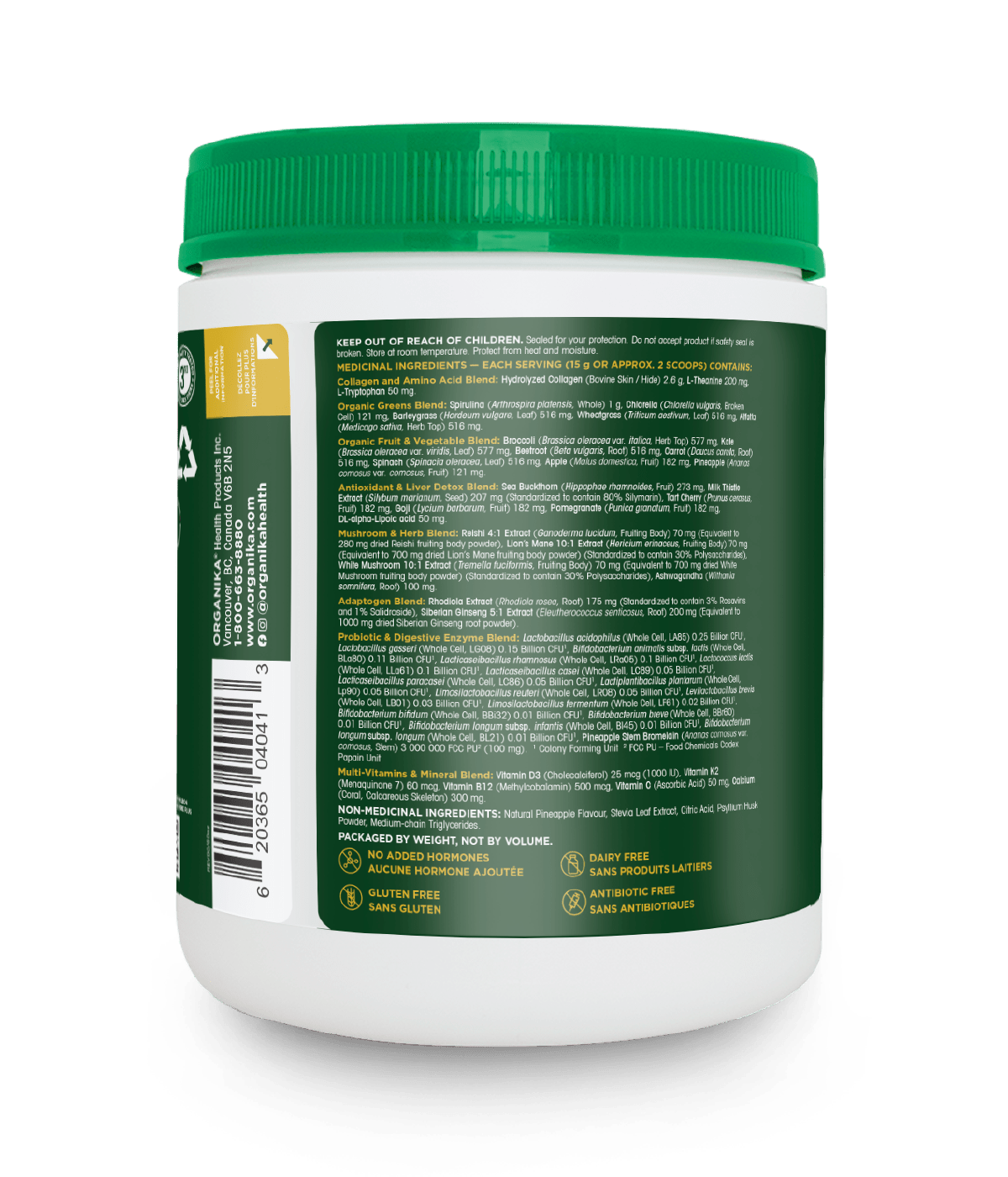 O1 - Pineapple Punch - Organika Health Products