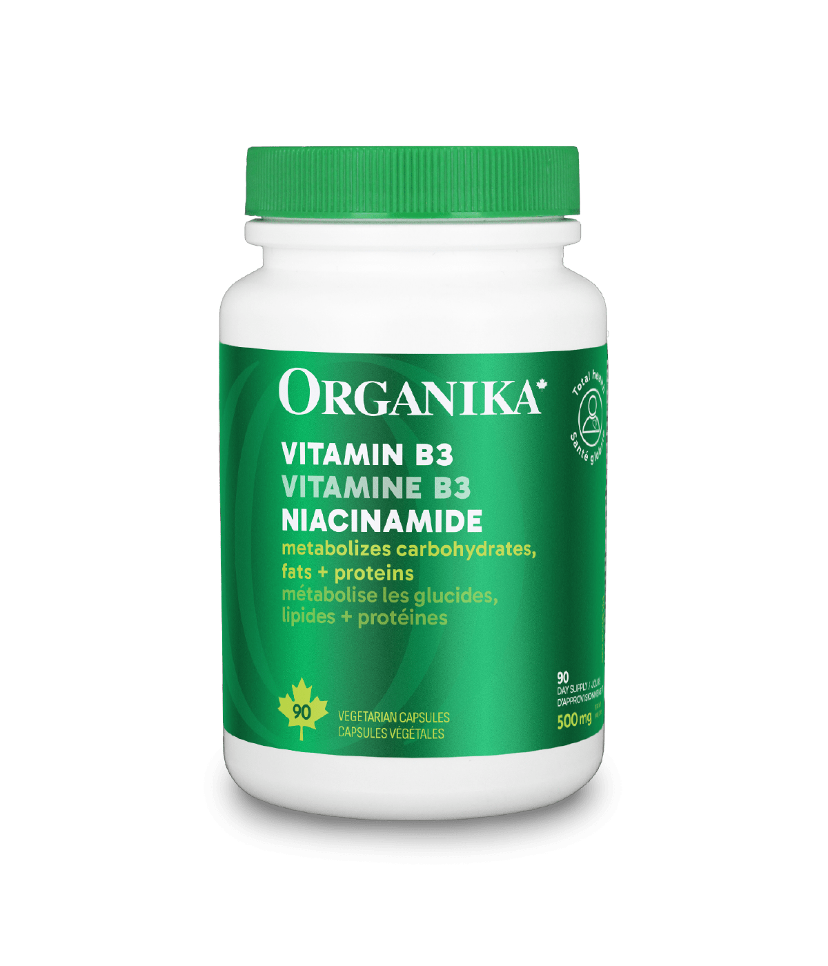Vitamin B3 Niacinamide - 90 Vcap - Organika Health Products