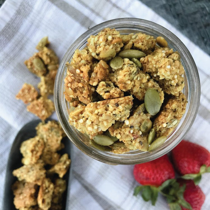 Golden Turmeric Granola Clusters Recipe - Organika Health Products