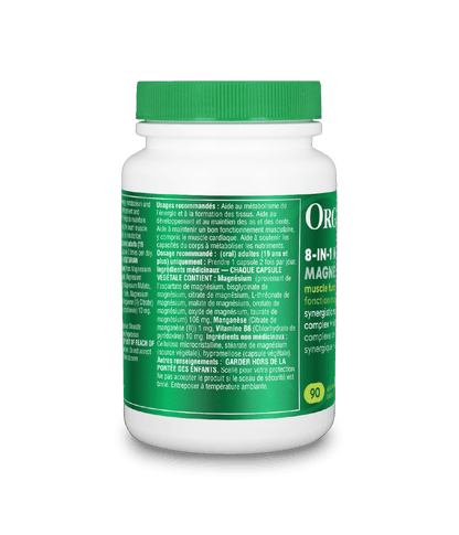 8 - in - 1 Magnesium - 90 Vcaps - Organika Health Products