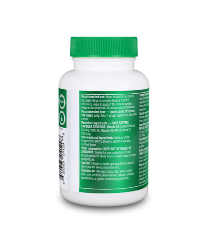 Vitamins D3 + K2