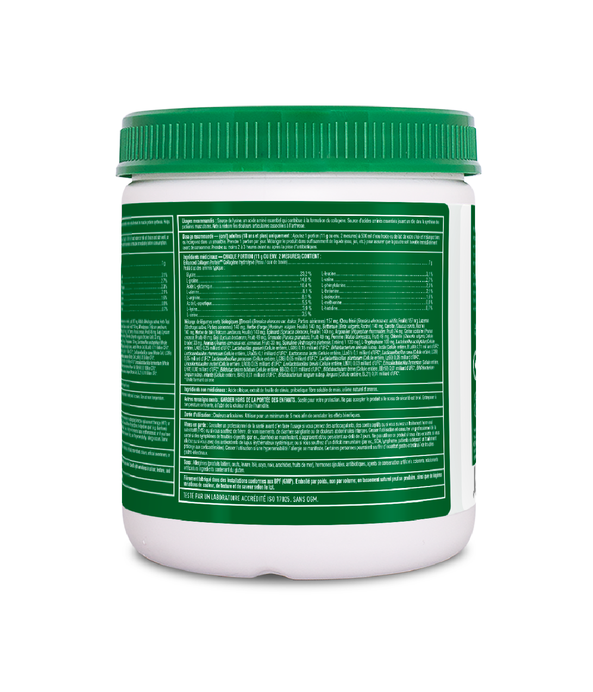 Enhanced Collagen Protein Power Greens with Probiotics