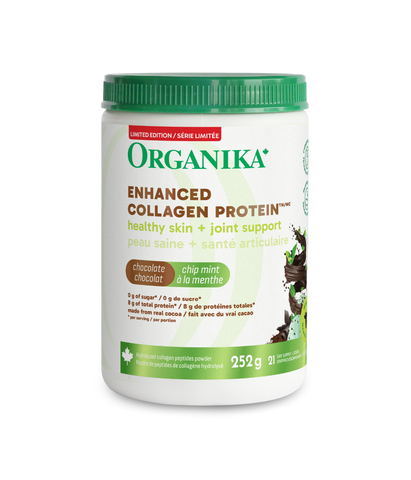 Dark Chocolate Chip Mint Enhanced Collagen Protein