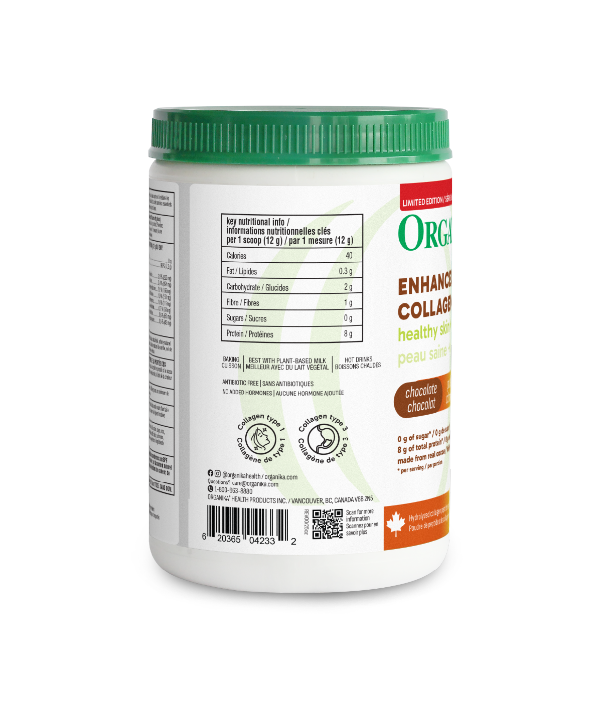 Dark Chocolate Pumpkin Spice Enhanced Collagen Protein