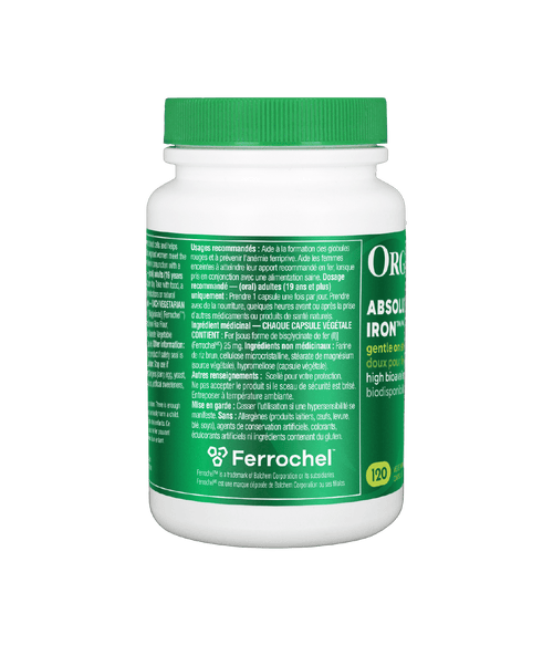 Absolute Iron - 120 Vcaps - Organika Health Products