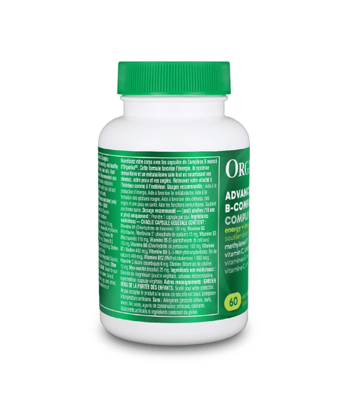 Advanced B - Complex - 60 vcaps - Organika Health Products