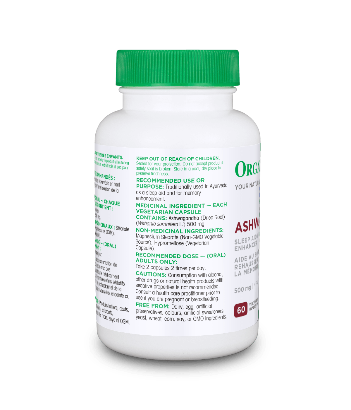 Ashwagandha - 60 Vcaps - Organika Health Products