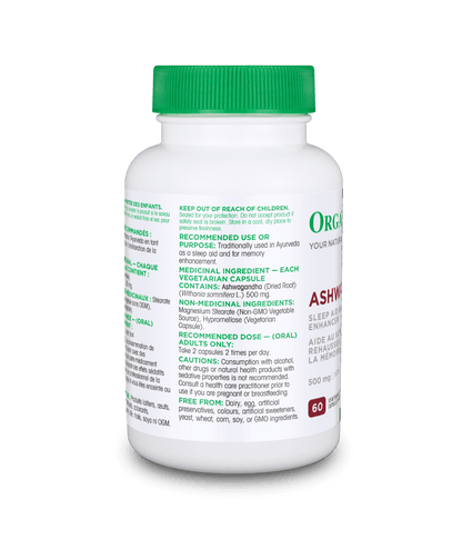 Ashwagandha - 60 Vcaps - Organika Health Products